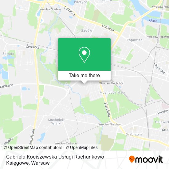 Gabriela Kociszewska Usługi Rachunkowo Księgowe map