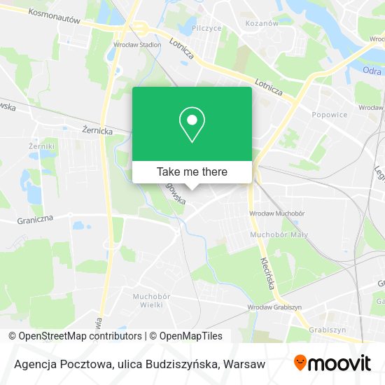 Agencja Pocztowa, ulica Budziszyńska map