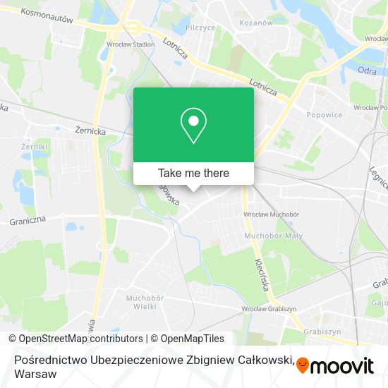 Pośrednictwo Ubezpieczeniowe Zbigniew Całkowski map