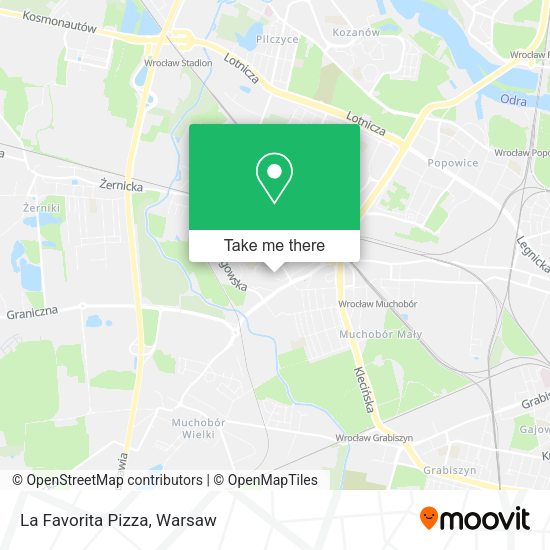 La Favorita Pizza map