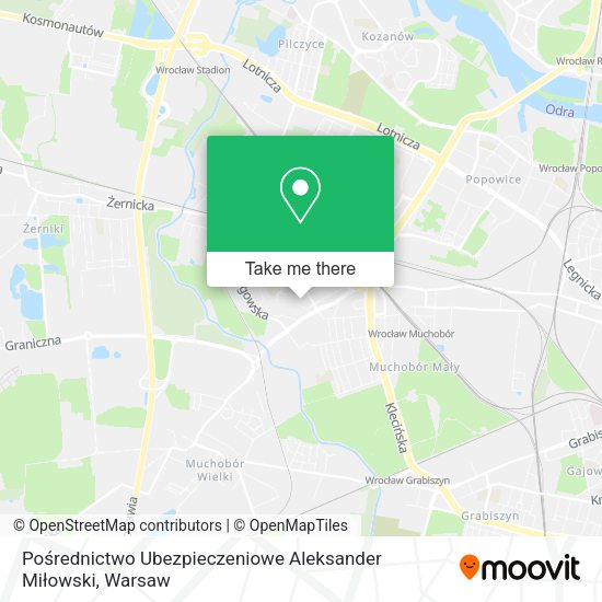 Pośrednictwo Ubezpieczeniowe Aleksander Miłowski map