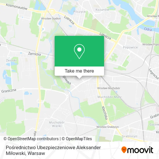 Pośrednictwo Ubezpieczeniowe Aleksander Miłowski map