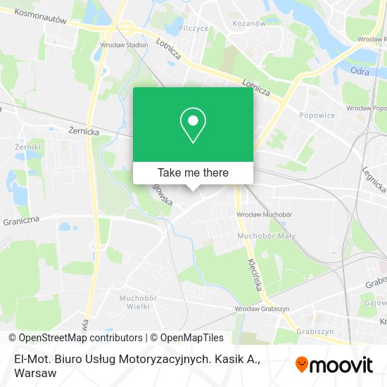 El-Mot. Biuro Usług Motoryzacyjnych. Kasik A. map