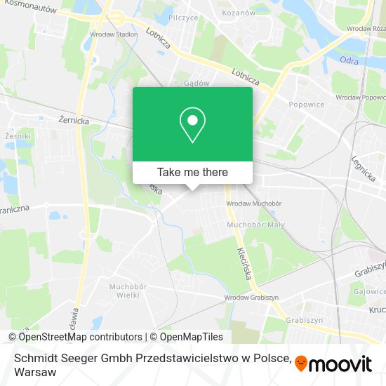 Карта Schmidt Seeger Gmbh Przedstawicielstwo w Polsce