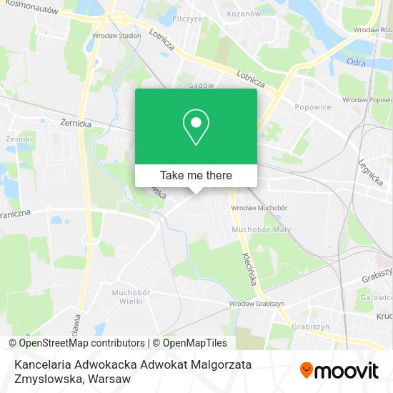 Kancelaria Adwokacka Adwokat Malgorzata Zmyslowska map