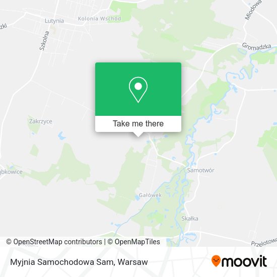 Myjnia Samochodowa Sam map