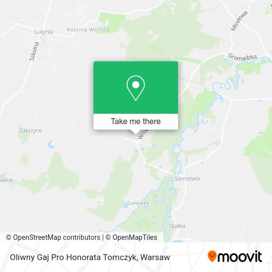 Oliwny Gaj Pro Honorata Tomczyk map