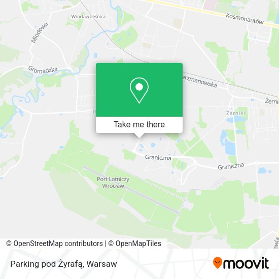 Parking pod Żyrafą map