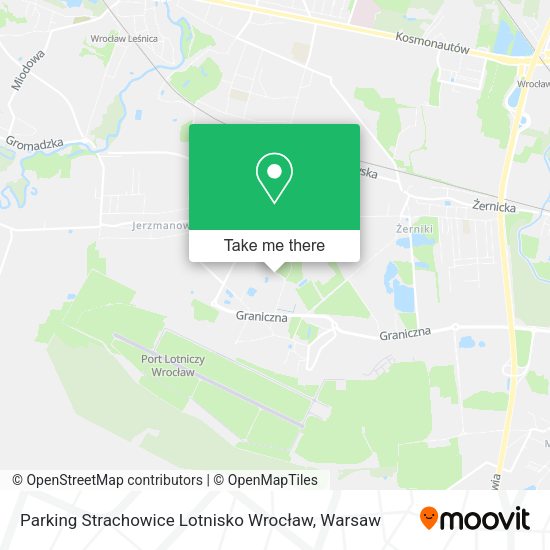 Карта Parking Strachowice Lotnisko Wrocław