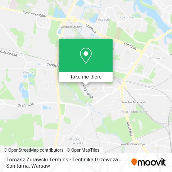 Tomasz Żurawski Termins - Technika Grzewcza i Sanitarna map