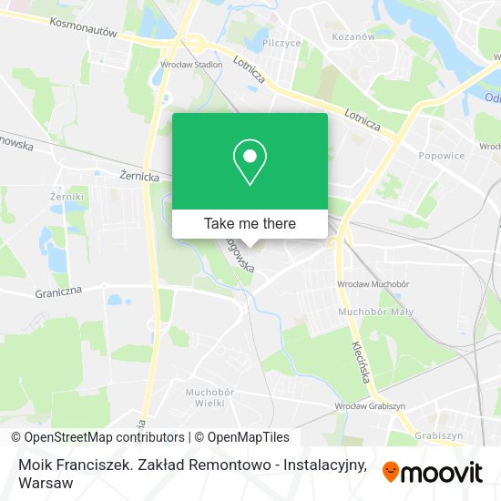 Moik Franciszek. Zakład Remontowo - Instalacyjny map