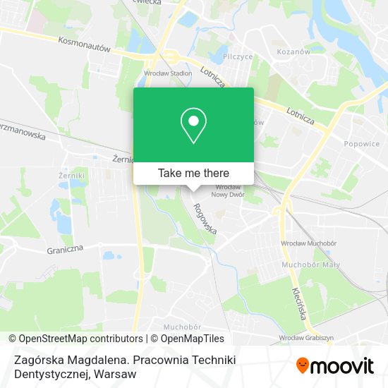 Zagórska Magdalena. Pracownia Techniki Dentystycznej map