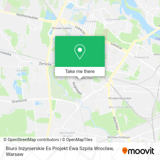Карта Biuro Inżynierskie Es Projekt Ewa Szpila Wrocław