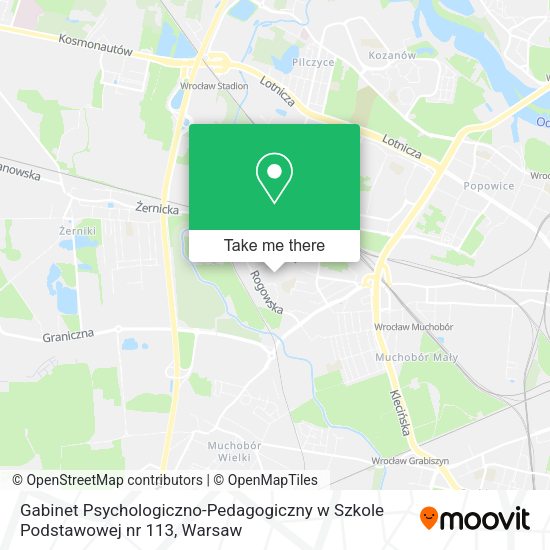 Gabinet Psychologiczno-Pedagogiczny w Szkole Podstawowej nr 113 map