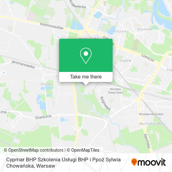 Cypmar BHP Szkolenia Usługi BHP i Ppoż Sylwia Chowańska map