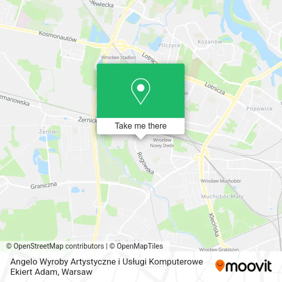 Angelo Wyroby Artystyczne i Usługi Komputerowe Ekiert Adam map