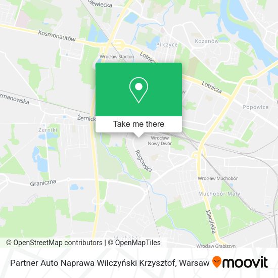 Карта Partner Auto Naprawa Wilczyński Krzysztof