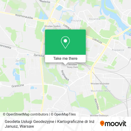 Карта Geodeta Usługi Geodezyjne i Kartograficzne dr Inż Janusz