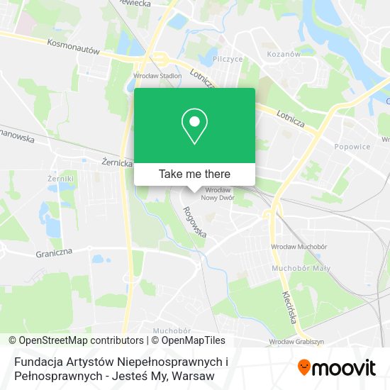 Fundacja Artystów Niepełnosprawnych i Pełnosprawnych - Jesteś My map