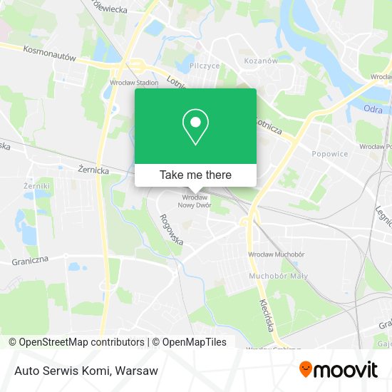 Auto Serwis Komi map