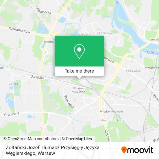 Żółtański Józef Tłumacz Przysięgły Języka Węgierskiego map