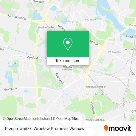 Przeprowadzki Wrocław Promove map