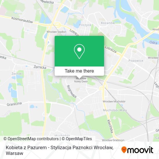 Kobieta z Pazurem - Stylizacja Paznokci Wrocław map