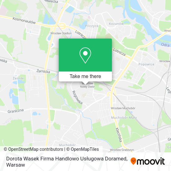 Dorota Wasek Firma Handlowo Usługowa Doramed map