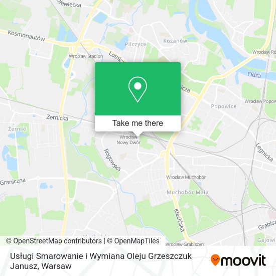 Usługi Smarowanie i Wymiana Oleju Grzeszczuk Janusz map