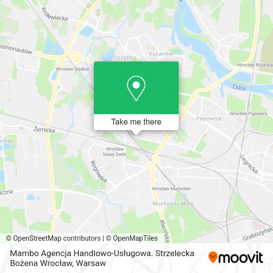 Mambo Agencja Handlowo-Usługowa. Strzelecka Bożena Wrocław map