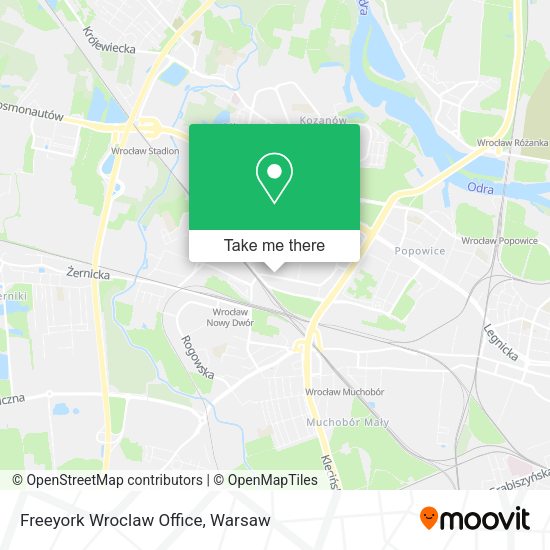 Freeyork Wroclaw Office map