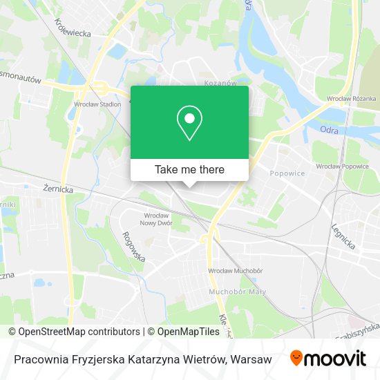 Карта Pracownia Fryzjerska Katarzyna Wietrów