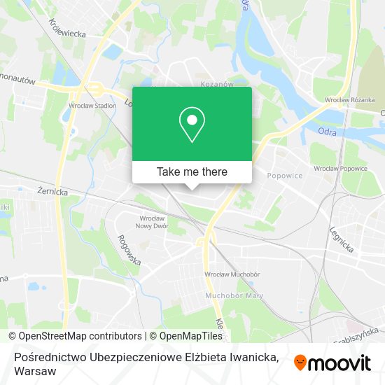 Pośrednictwo Ubezpieczeniowe Elżbieta Iwanicka map