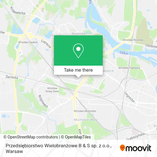 Карта Przedsiębiorstwo Wielobranżowe B & S sp. z o.o.