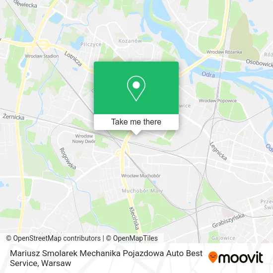 Карта Mariusz Smolarek Mechanika Pojazdowa Auto Best Service