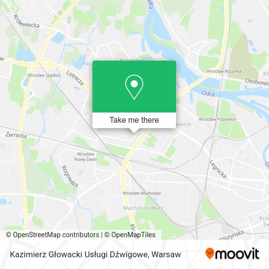 Kazimierz Głowacki Usługi Dźwigowe map