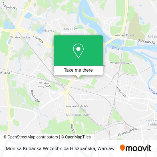 Monika Kubacka Wszechnica Hiszpańska map