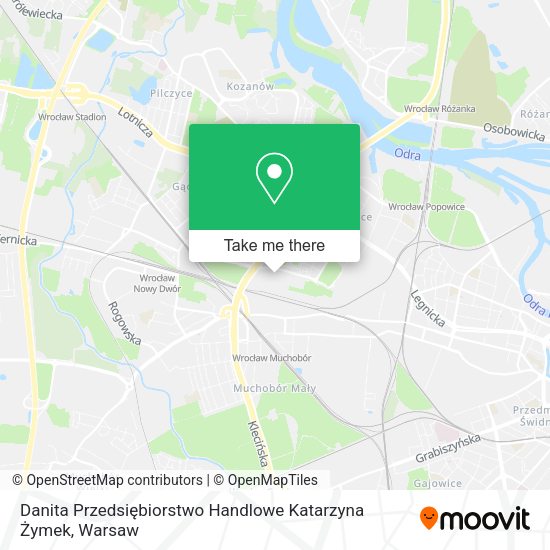 Danita Przedsiębiorstwo Handlowe Katarzyna Żymek map