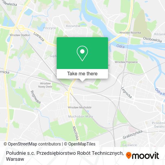 Południe s.c. Przedsiębiorstwo Robót Technicznych map