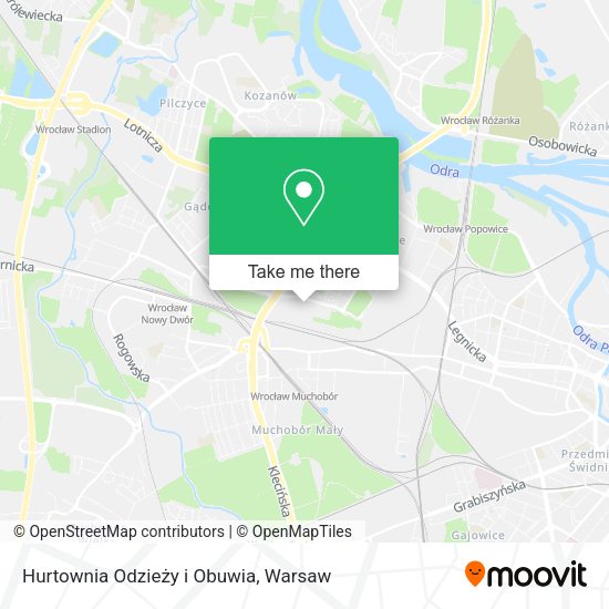 Hurtownia Odzieży i Obuwia map