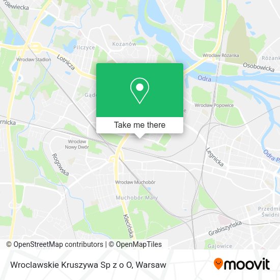 Wroclawskie Kruszywa Sp z o O map