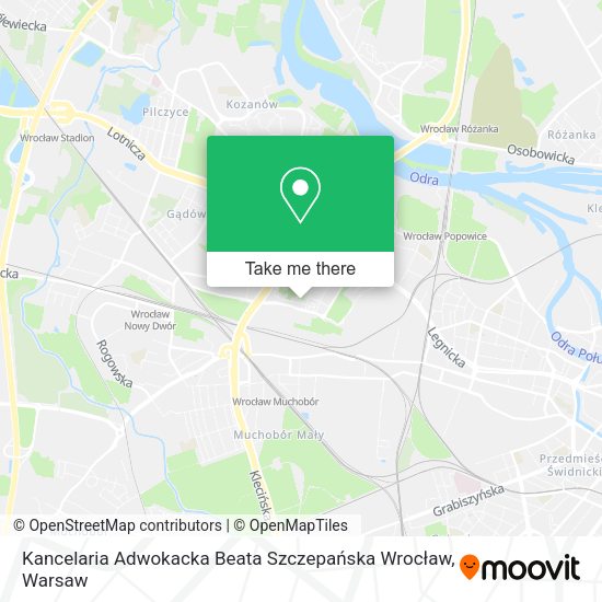 Карта Kancelaria Adwokacka Beata Szczepańska Wrocław