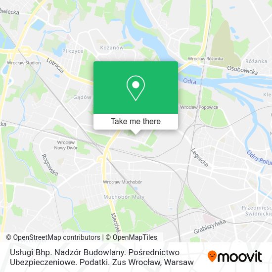 Usługi Bhp. Nadzór Budowlany. Pośrednictwo Ubezpieczeniowe. Podatki. Zus Wrocław map