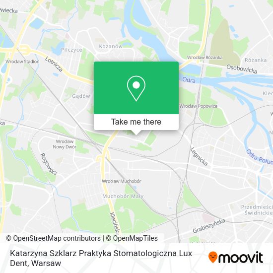 Katarzyna Szklarz Praktyka Stomatologiczna Lux Dent map