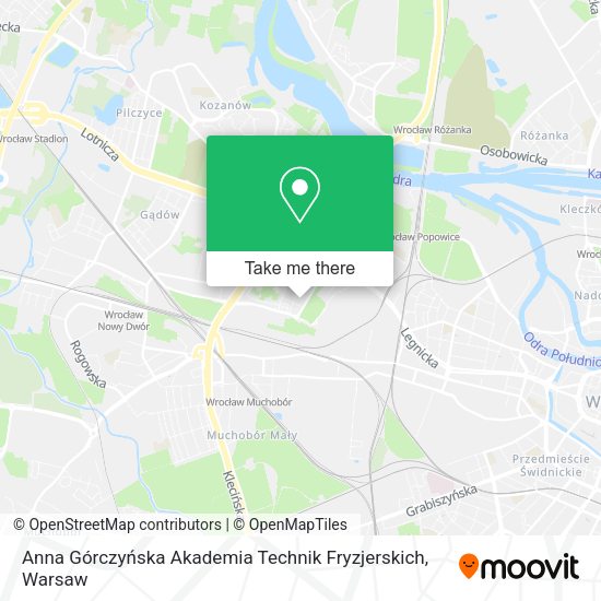 Anna Górczyńska Akademia Technik Fryzjerskich map