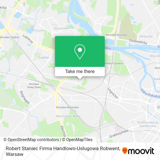 Robert Staniec Firma Handlowo-Usługowa Robwent map