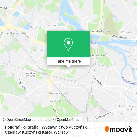 Poligraf Poligrafia i Wydawnictwo Kuczyński Czesław Kuczyński Karol map