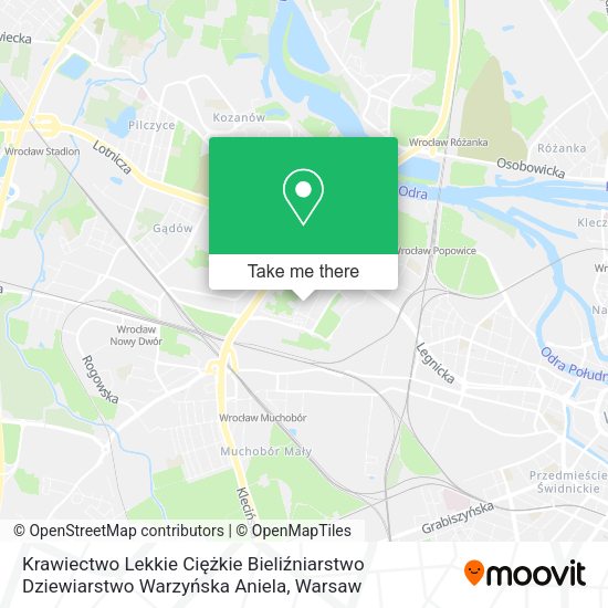 Krawiectwo Lekkie Ciężkie Bieliźniarstwo Dziewiarstwo Warzyńska Aniela map