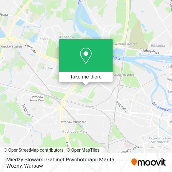 Miedzy Slowami Gabinet Psychoterapii Marita Wozny map