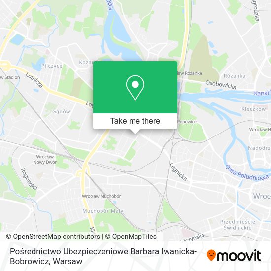 Pośrednictwo Ubezpieczeniowe Barbara Iwanicka-Bobrowicz map